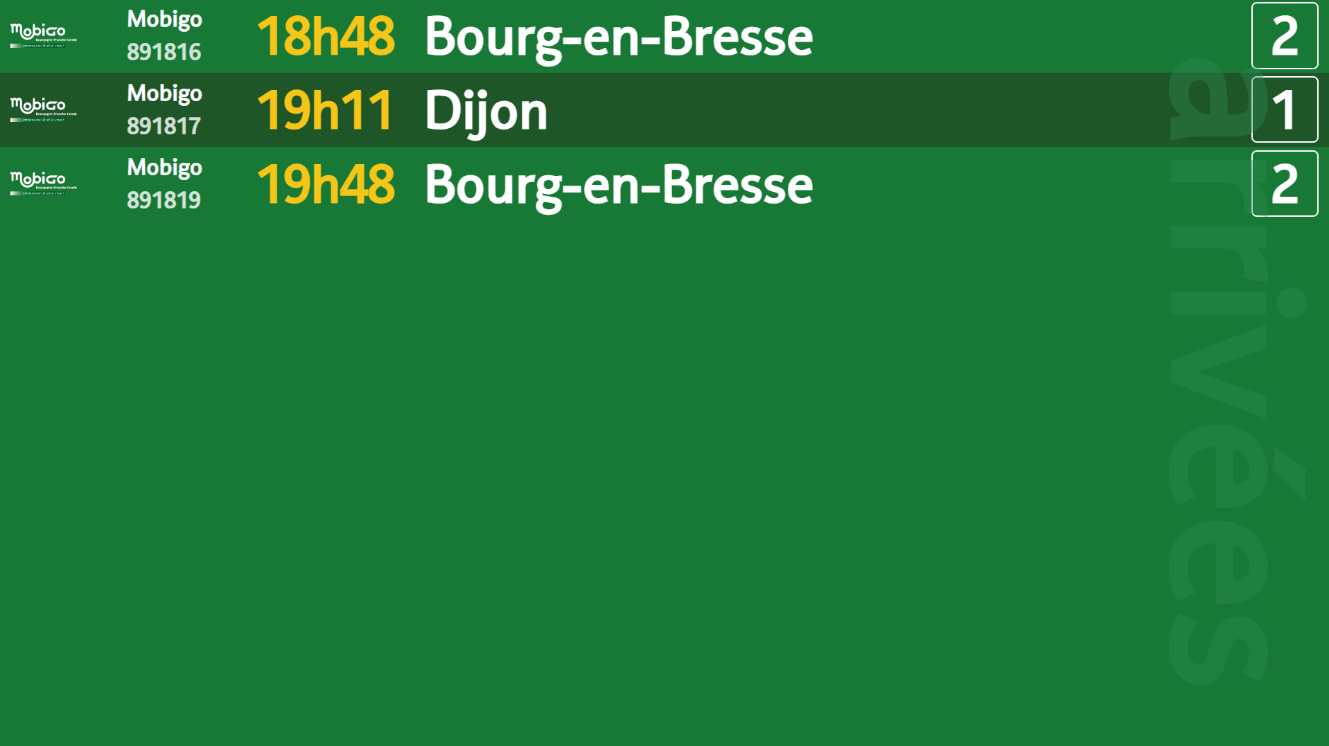 Page d'accueil Infogare